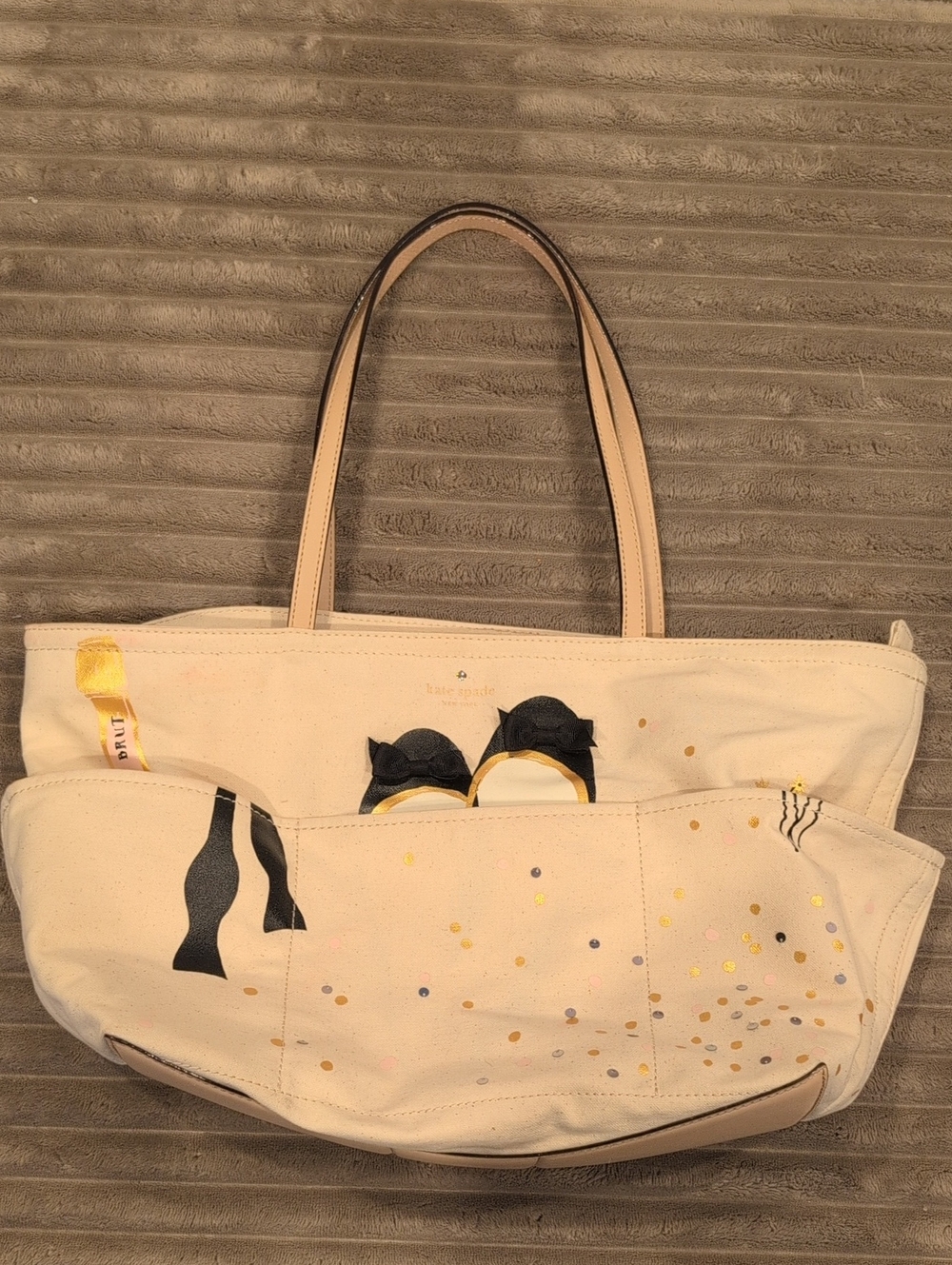 Kate Spade Just Married Canvas Tote Bag